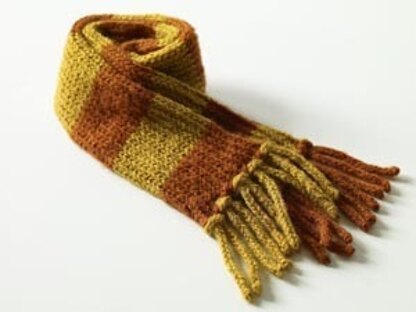 Child's Striped Scarf in Lion Brand Jiffy - 70047