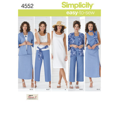 Simplicity Women's & Plus Size Smart and Casual Wear 4552 - Sewing Pattern