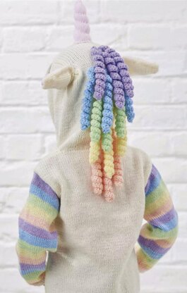 Mystical Unicorn Hoodie Knitting pattern by Jane Burns LoveCrafts