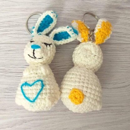 Ukrainian rabbit mini cute keychain