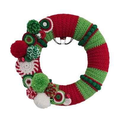 Christmas Crochet Wreath Pattern - Jingle Bells