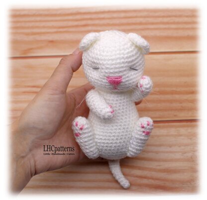 Sleeping Kitten in Cradle Crochet Pattern