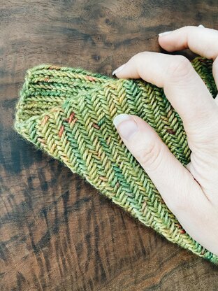 Herringbone washcloth