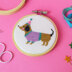 The Make Arcade Sausage Dog Cross Stitch Kit - 3 Inch