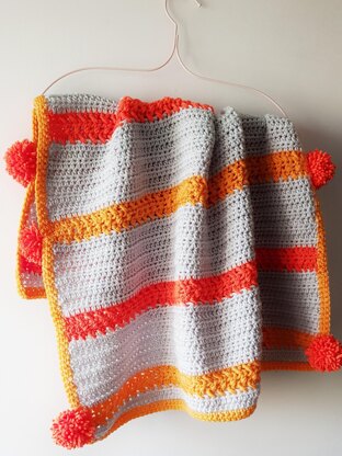 Neon Shock Baby Blanket