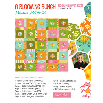 Moda Fabrics Blooming Flower Boxes Quilt - Downloadable PDF