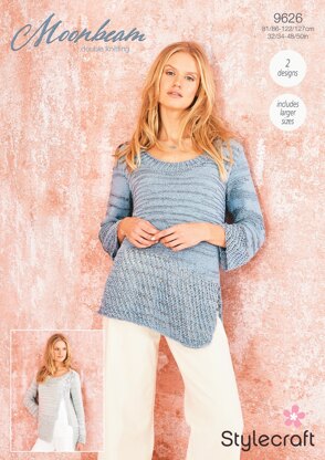 Jumper and Cardigan in Stylecraft Moonbeam - 9626 - Downloadable PDF