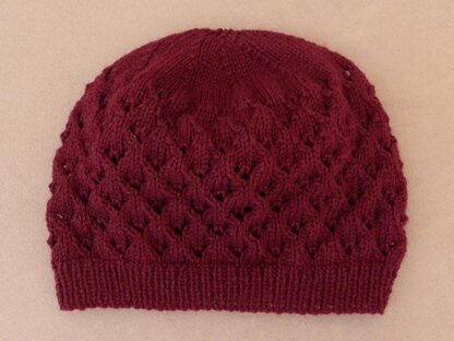 Stacey - 5ply lace stitch beanie