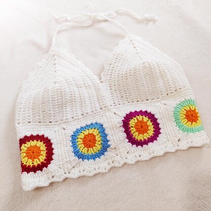 Flower Embroidered Crochet Crop Top, Crochet Top,summer Crop Top,festival  Top -  Canada