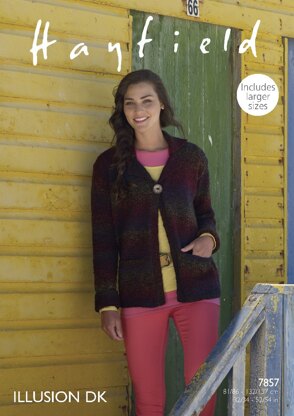 Jacket in Hayfield Illusion DK - 7857- Downloadable PDF