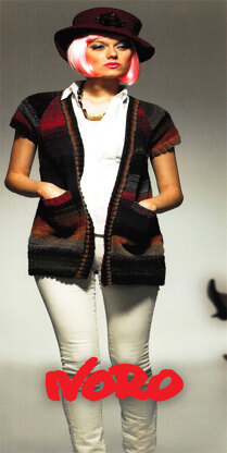 Noro 1707 Raglan Cardigan PDF