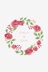 Rose Wreath in DMC - PAT0718 -  Downloadable PDF