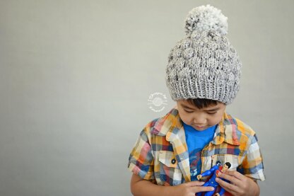 Brady Bobble Slouch Beanie