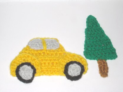 Christmas car applique