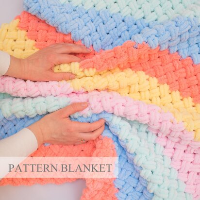 Braided Multicolored Blanket Pattern