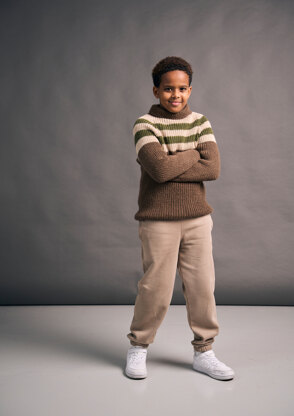 Pinstripe Sweater in MODE at Rowan Alpaca Wool PDF