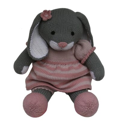 Pink Stripy Dress Outfit (Knit a Teddy)