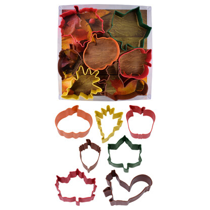 R&M Autumn Leaves Cookie Cutters Set of 7