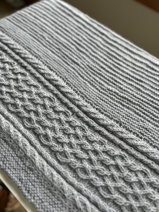 Gently Cabled Blanket