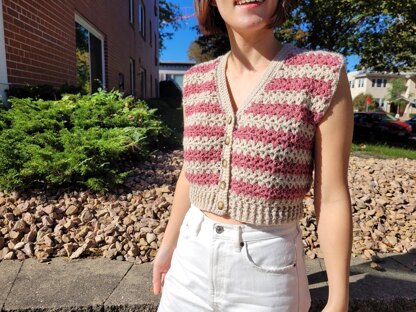 Stripe up your life tank top vest