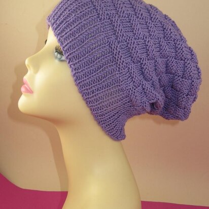 Basket Weave Spring Slouch Hat