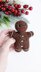 Gingerbread Man NO SEW crochet pattern