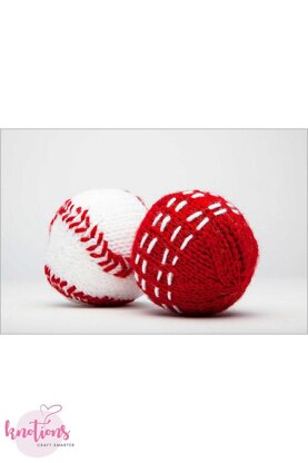 Knitted Baseball and Cricket Ball