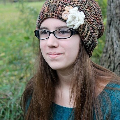 Slouchy Hat & Ruffle 219