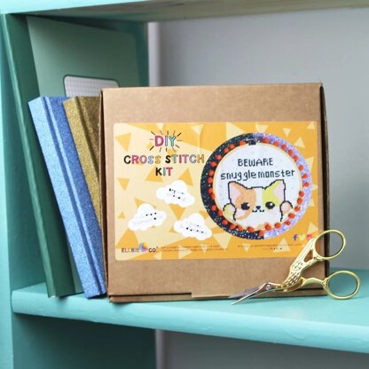 Ellbie Co. Snuggle Monster Cross Stitch Kit