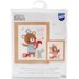 Vervaco Cute Animal Friends On Aida (14 Count) Cross Stitch Kit