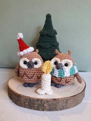 Christmas owls decoration