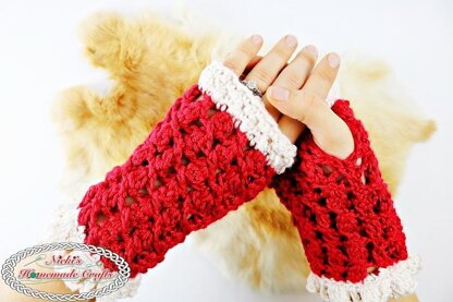 Lacy Silk Fingerless Gloves