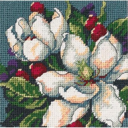 Dimensions Magnolia Stitched In Floss Cross Stitch Kit