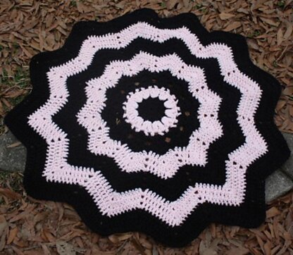 Sugar and Spice Round Ripple Afghan