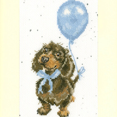 Bothy Threads Welcome Little Sausage by Hannah Dale Cross Stitch Kit - 10 x 16cm