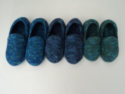 Kids Slippers Loafer Style Felted Knit