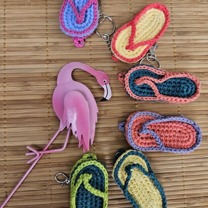 Flip-flop Lip Balm Keychain or Charm