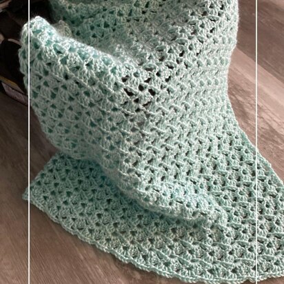 Easy Drunken Granny Crochet Baby Blanket