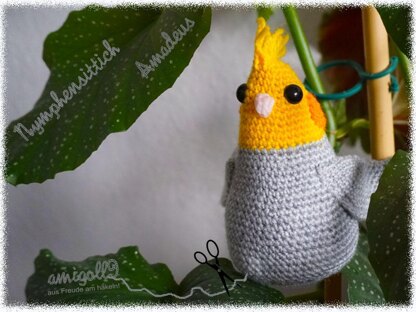 Crochet Pattern Cockatiel Amadeus!