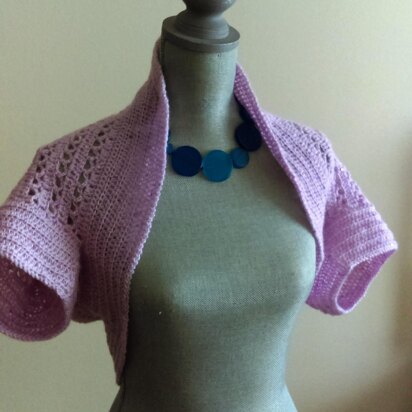 Hint of Violet Bolero/Shrug with Sequins