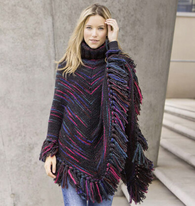 Poncho in Schachenmayr Leana - S9608 - Downloadable PDF
