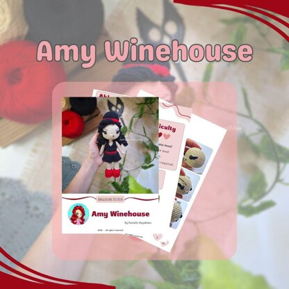🎤 Retro Diva Amigurumi Pattern – PDF Download 🧶