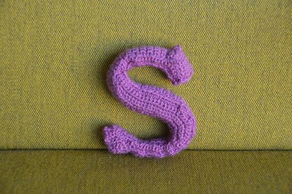 Letter S Crochet Pattern, 3D Letter Amigurumi