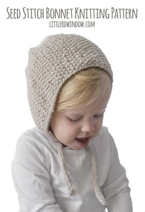 Seed Stitch Bonnet