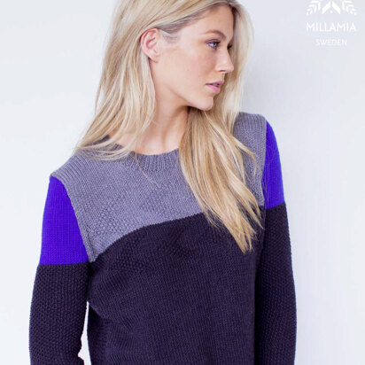 "Elis Jumper" - Jumper Knitting Pattern For Women in MillaMia Naturally Soft Aran