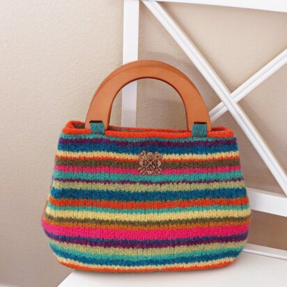 Knit and Felted Purse - Iris Bag