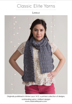 Lanelle Scarf in Classic Elite Yarns Ava - Downloadable PDF