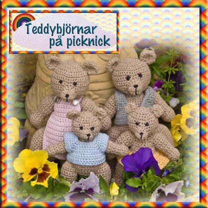 Teddybjörnar på picknick