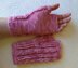 Braided Rose Fingerless Gloves