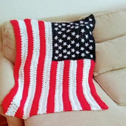 American Flag Lapghan